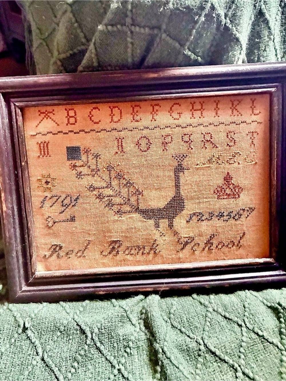 Primitive Framed Sampler Brown & Cream